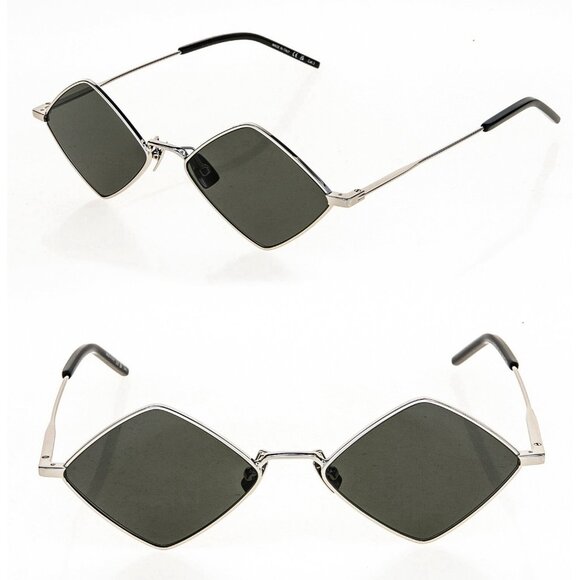 SAINT LAURENT LISA YSL SL302 001 Silver Black Diamond Sunglasses 302 main image 6